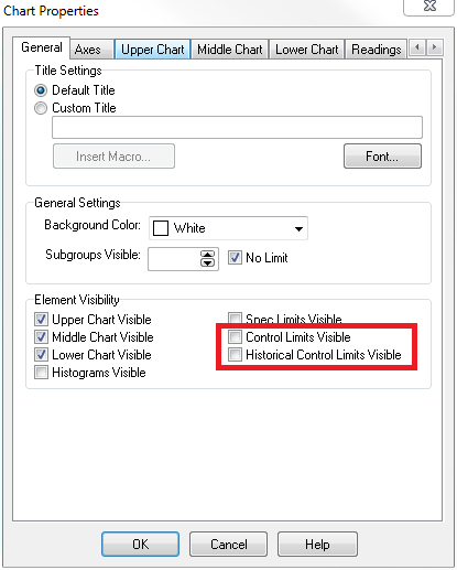 how to set control limits in minitab